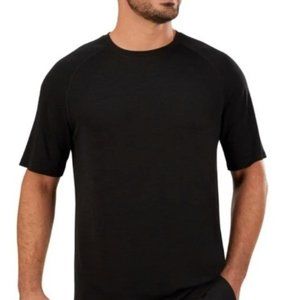Member's Mark Men Work It Out Tee Black Soot Heather Size Large~Dotwork Airflow